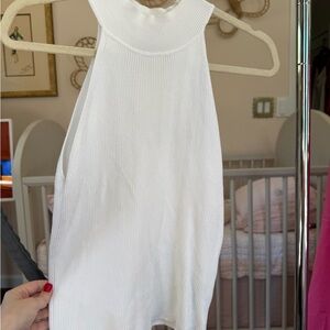 Zara Women's White Knit Sweater Tank